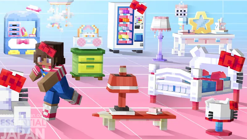 Minecraft Bedrock Hello Kitty and Friends Furniture 8