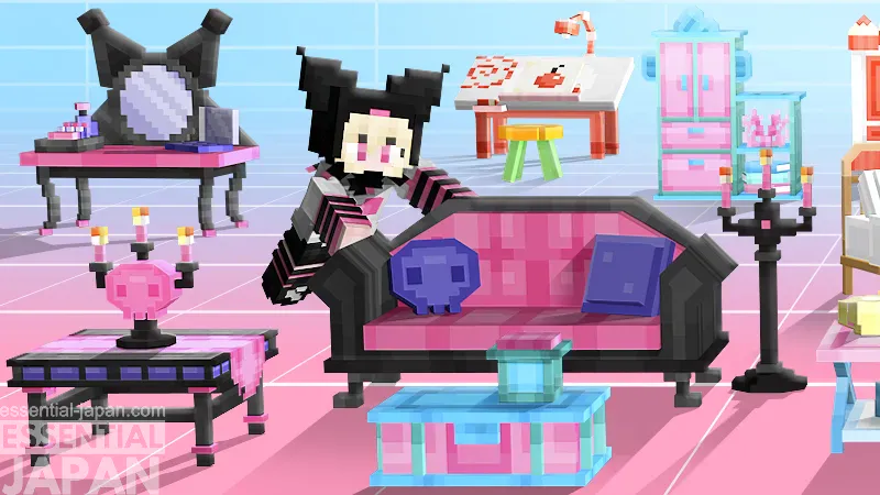 Minecraft Bedrock Hello Kitty and Friends Furniture 9
