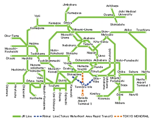 NONBIRI Holiday Suica Pass area