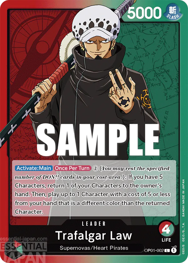 OP01 002 Trafalgar Law one piece card game 02