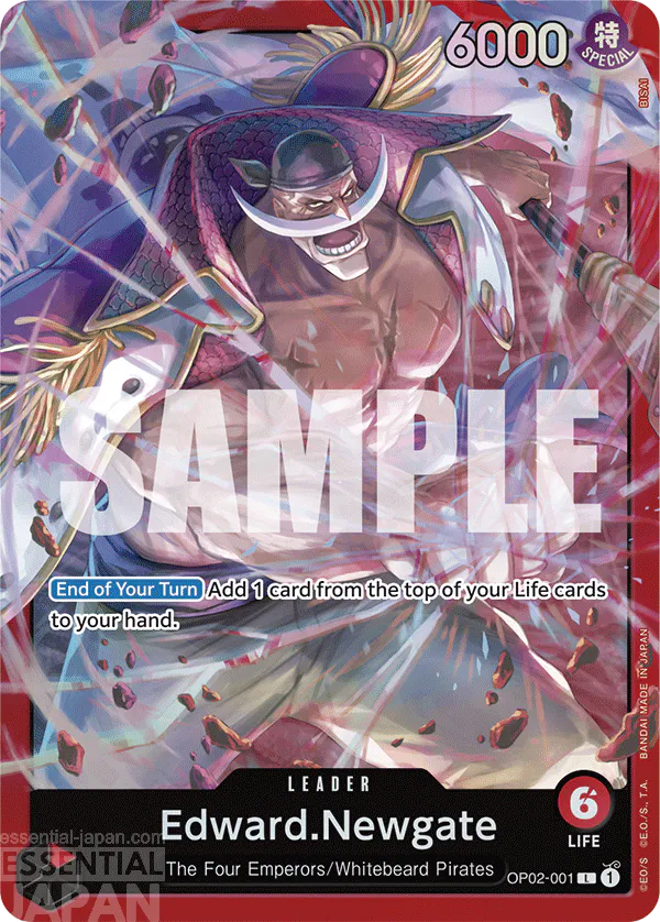 OP02 001 edward newgate one piece card game 1