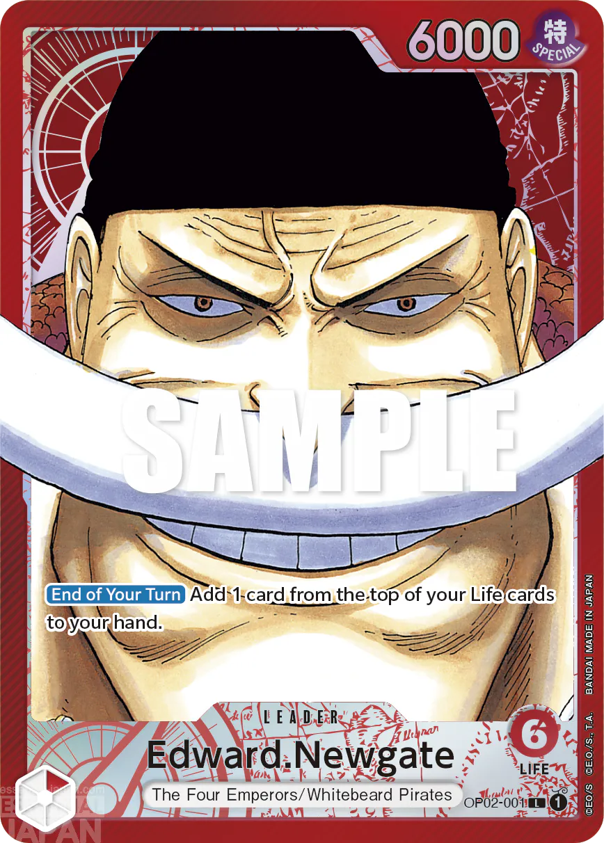 OP02 001 edward newgate one piece card game 2