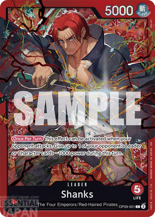 OP09 001 Shanks one piece card game 01