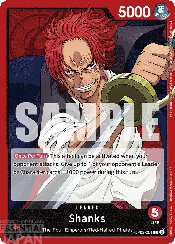 OP09 001 Shanks one piece card game 03