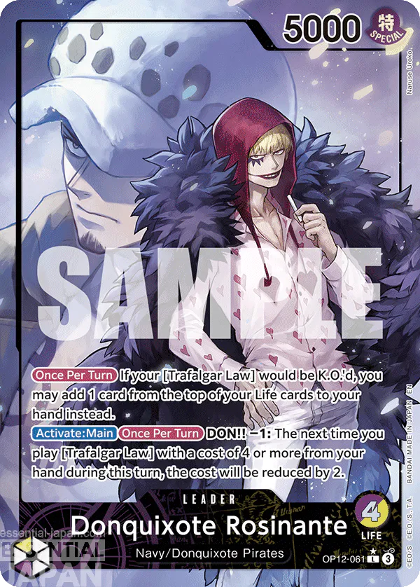 OP12 061 Donquixote Rosinante one piece card game 1