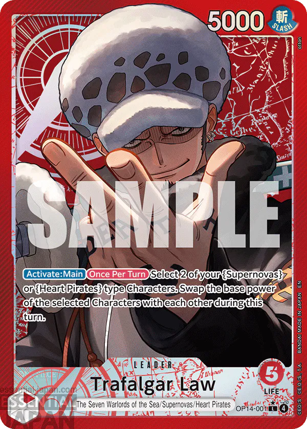 OP14 001 Trafalgar Law one piece card game 0 1