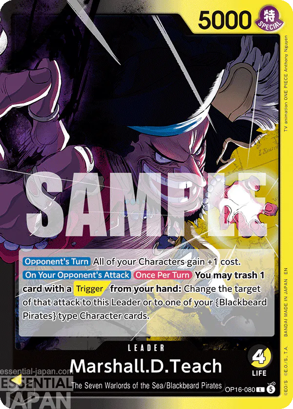OP16 080 marshall d teach one piece card game