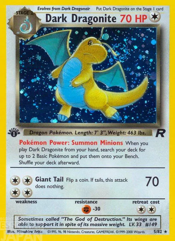 POKEMON TCG Dark Dragonite Team Rocket 582