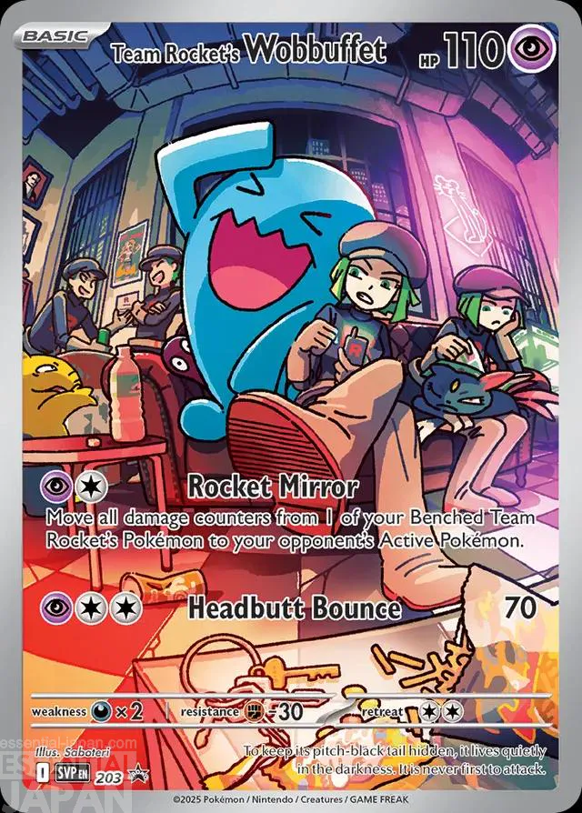 POKEMON TCG Team Rocket’s Wobbuffet Promo (SVP 203)