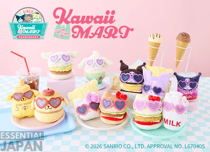 Sanrio Kawaii YumYum MART American Diner Plushies 1