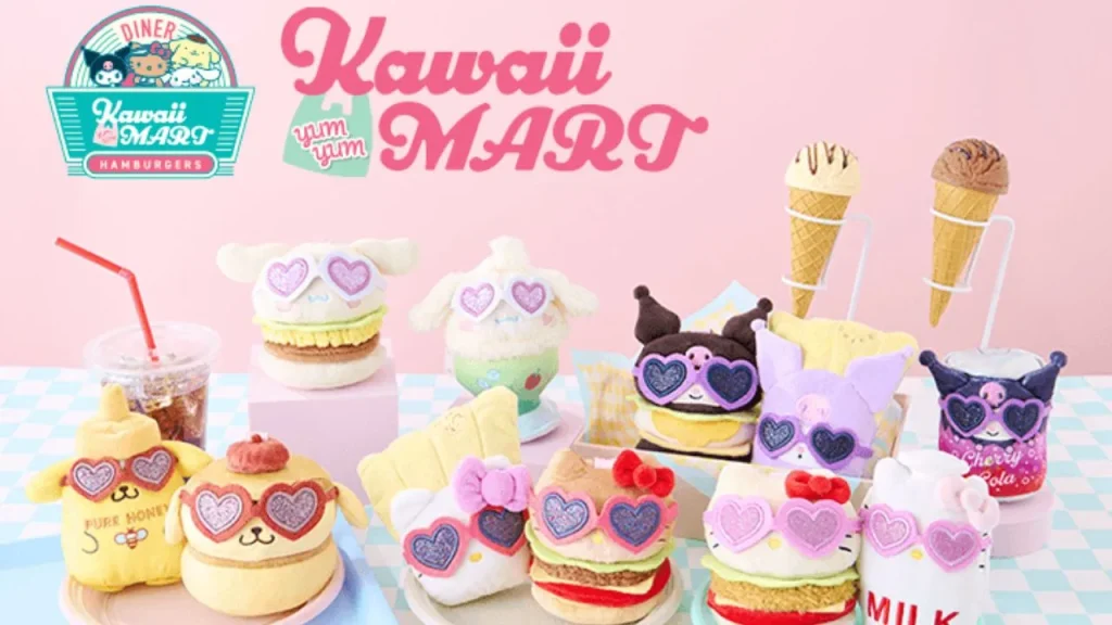 Sanrio Kawaii YumYum MART American Diner Plushies