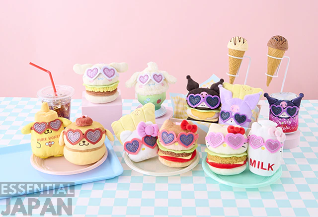 Sanrio Kawaii YumYum MART American Diner Plushies 3