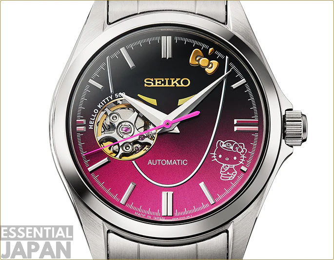 SEIKO×Hello Kitty　かけ時計　電波　限定 Seiko Bids Farewell to Japan's Hello Kitty Shinkansen with New