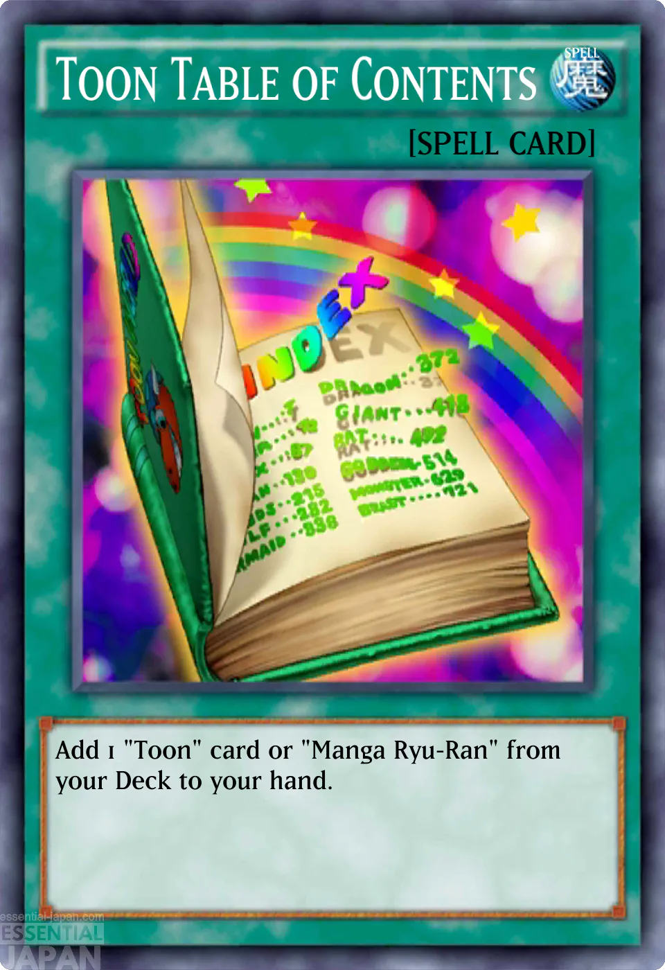 ToonTableofContents yugioh card 1