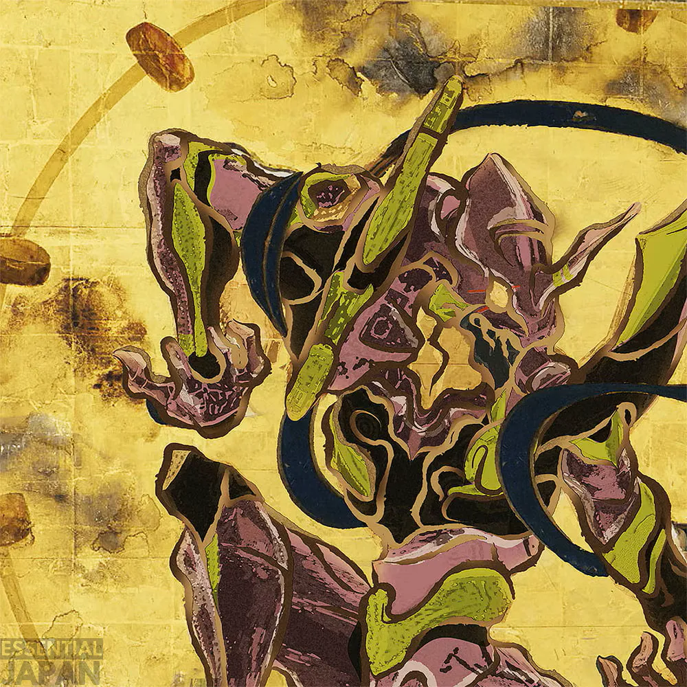 evangelion ukiyo e screens japanese gods 11