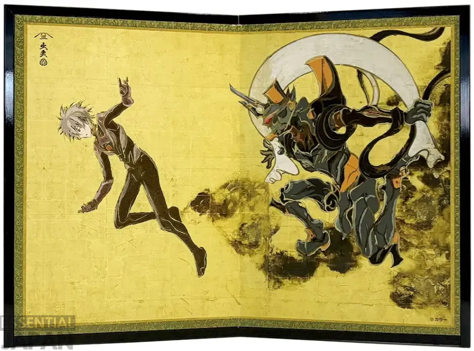 evangelion ukiyo e screens japanese gods 2