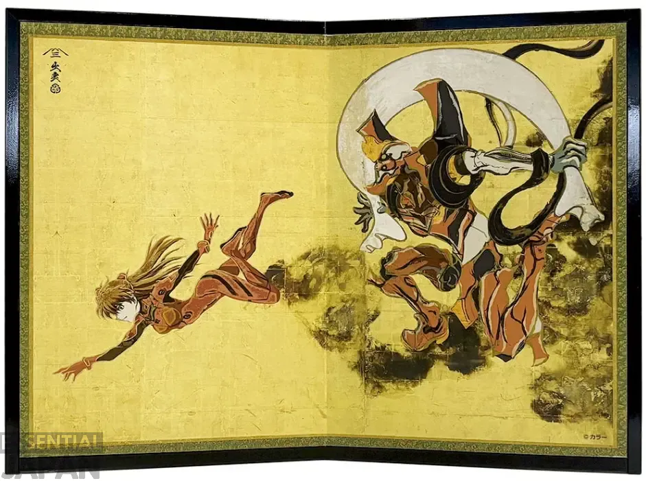 evangelion ukiyo e screens japanese gods 4