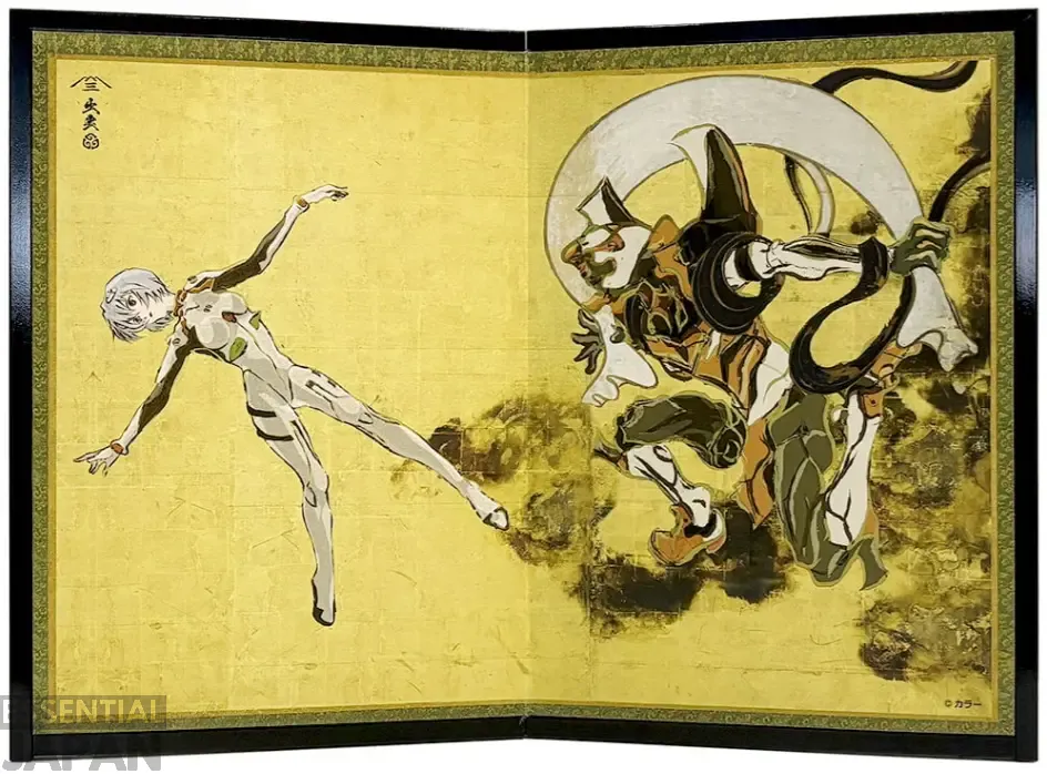 evangelion ukiyo e screens japanese gods 5
