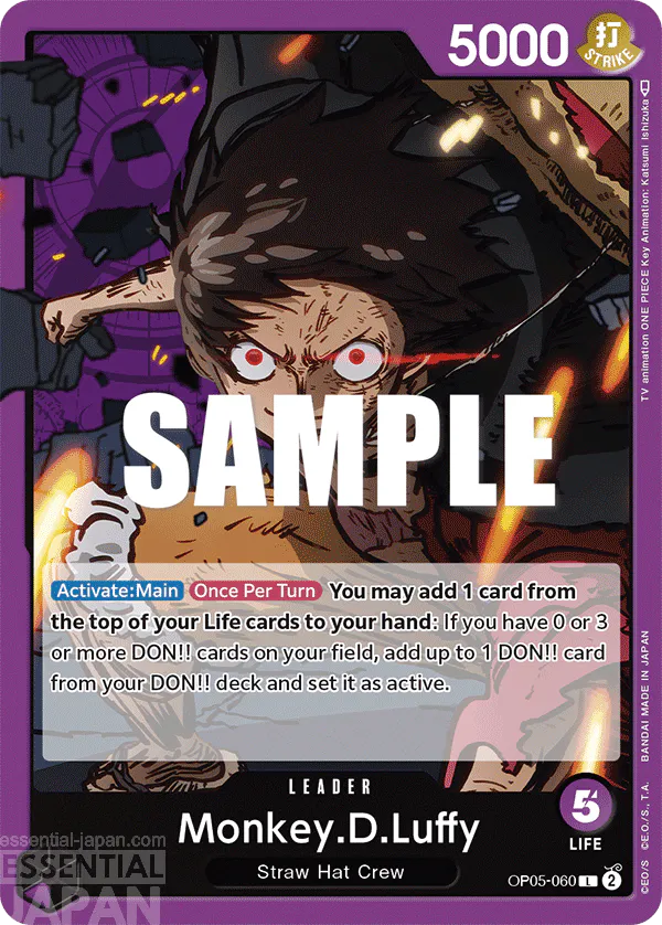 luffy one piece card game OP05 060