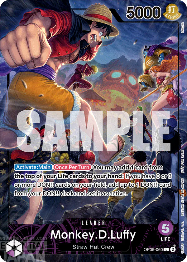luffy one piece card game OP05 060 p2