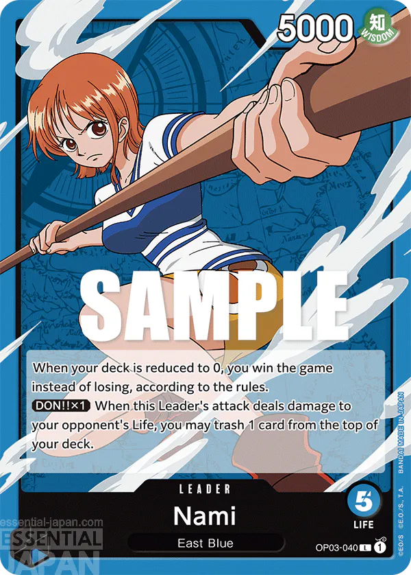 one piece bard game OP03 040 Nami 1