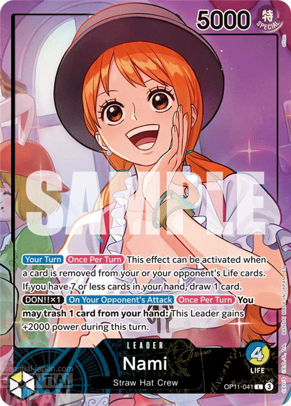 one piece bard game OP11 041 nami 1