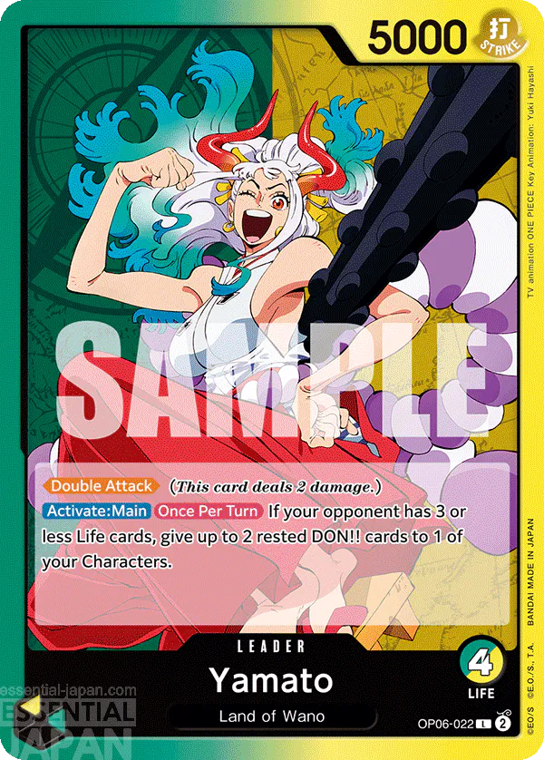 one piece card game OP06 022 Yamato 4