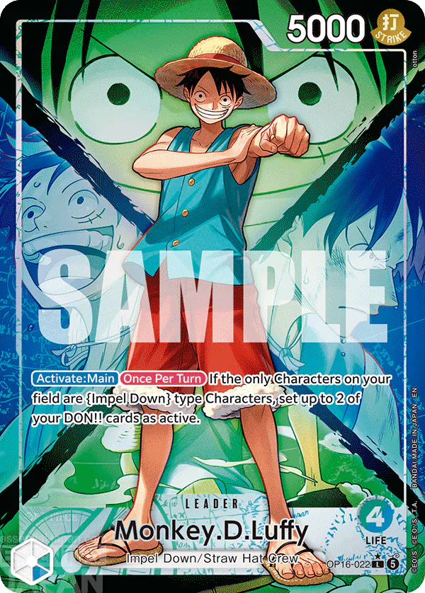 one piece card game OP16 022 Monkey.D.Luffy 1