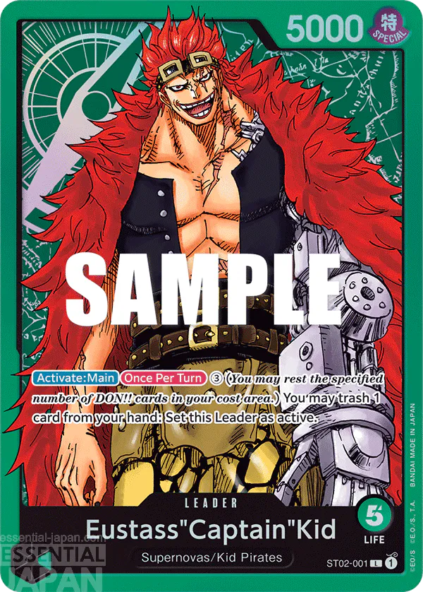 one piece card game ST02 001 EustassCaptainKid 1