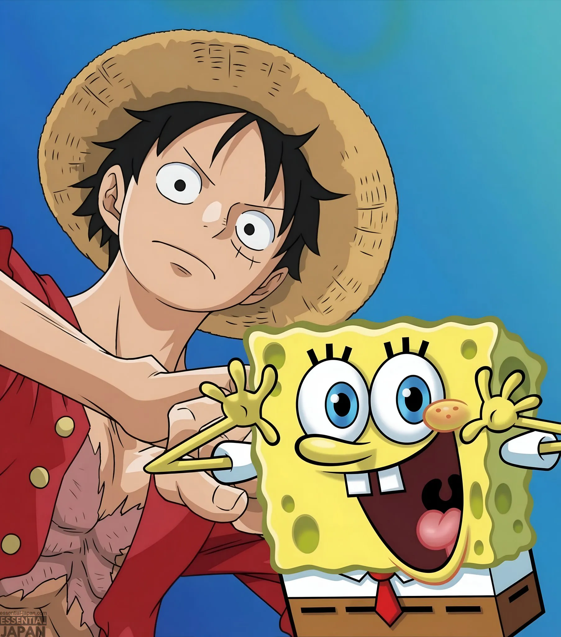 one piece x spongebob mcdonalds 2