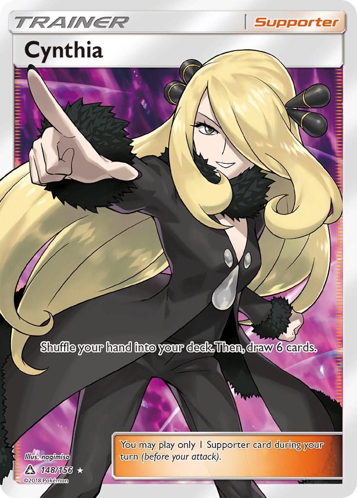 pokemon tcg Cynthia Full Art Supporter Ultra Prism