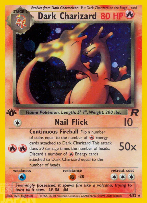 pokemon tcg Dark Charizard (Team Rocket 482)