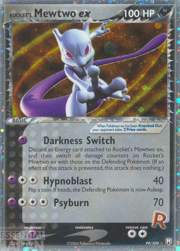 pokemon tcg Rocket’s Mewtwo ex (EX Team Rocket Returns 99109