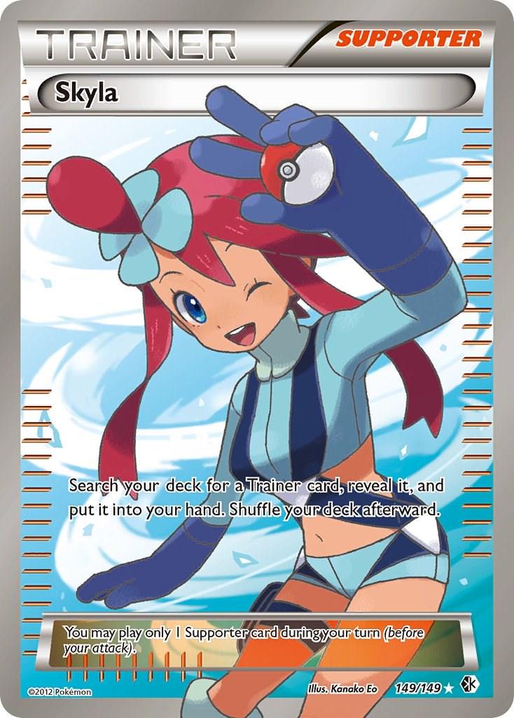 pokemon tcg Skyla Full Art Supporter Boundaries Crossed