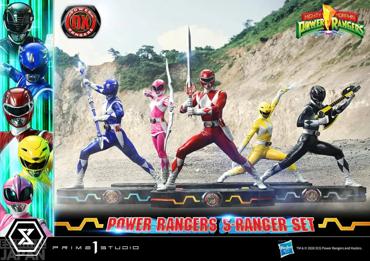 prime one mmpr power rangers statue set 12