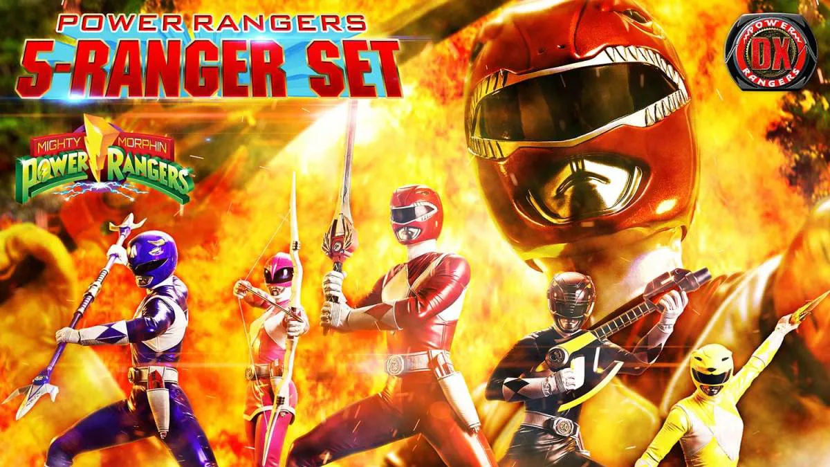 prime one mmpr power rangers statue set 6