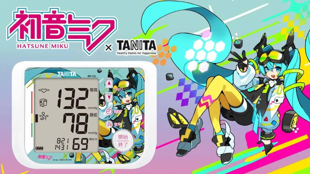tanita hatsune miku blood monitor 0