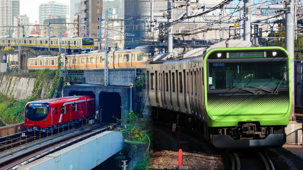 tokyo trains subway jr lines yamanote