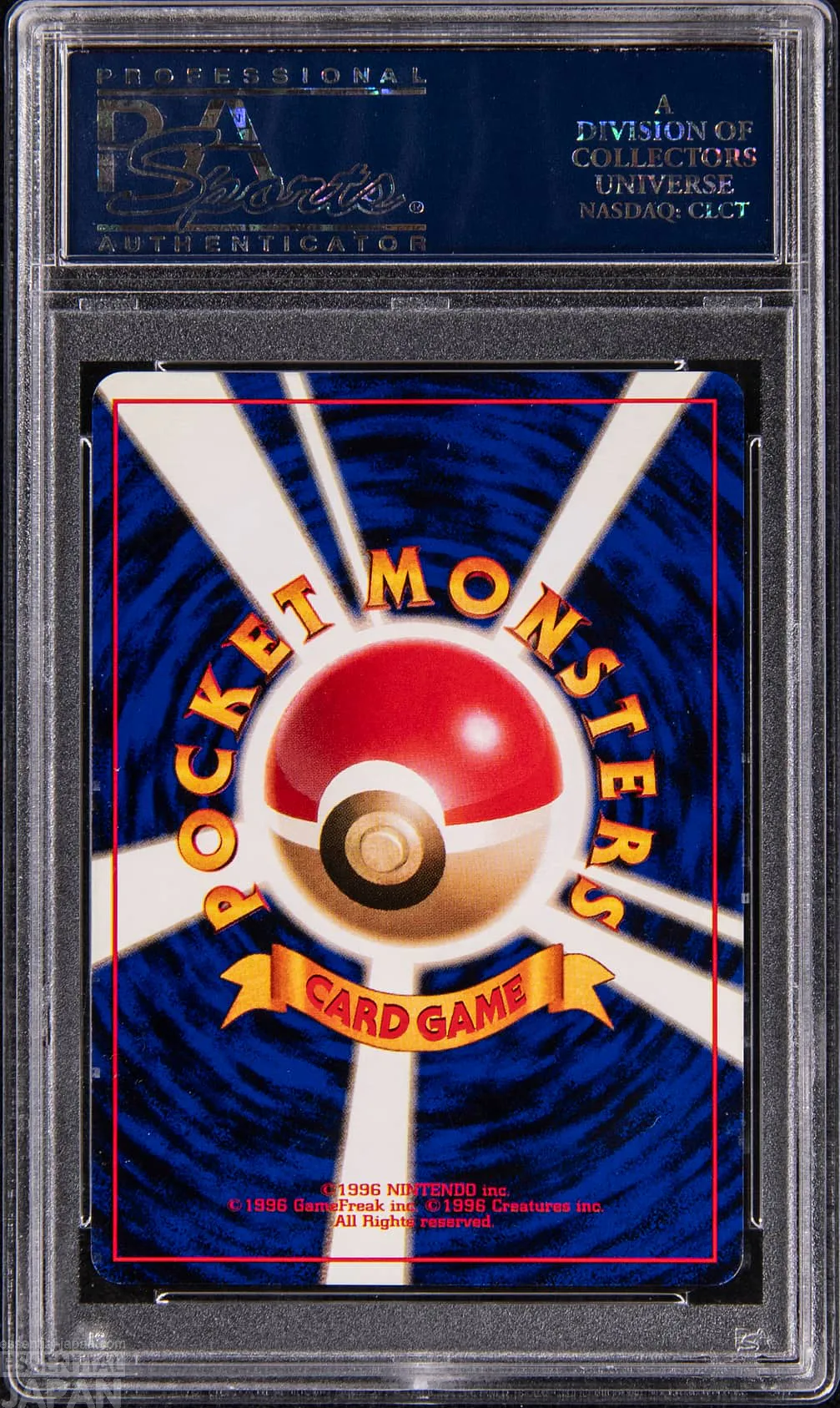 1996 Japanese No Rarity Charizard PSA 10 Arita Signed Case