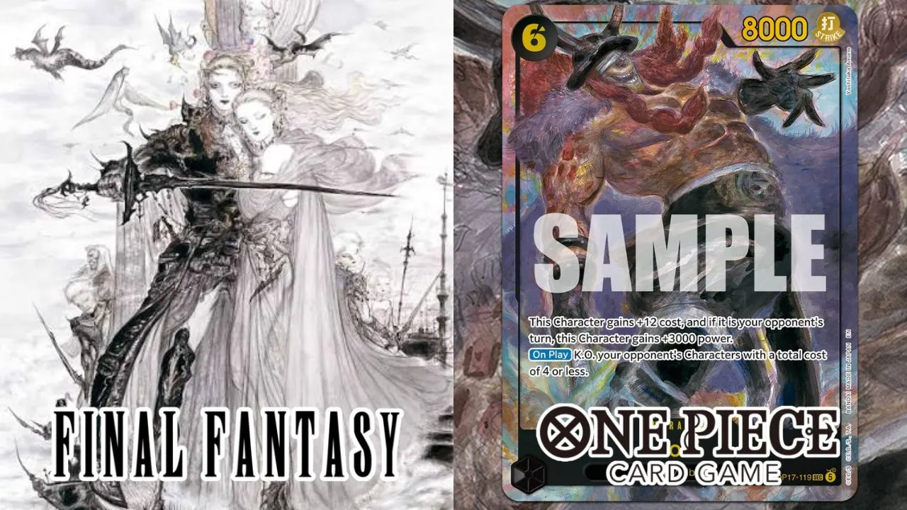 Final Fantasy artist Yoshitaka Amano One Piece cards Main