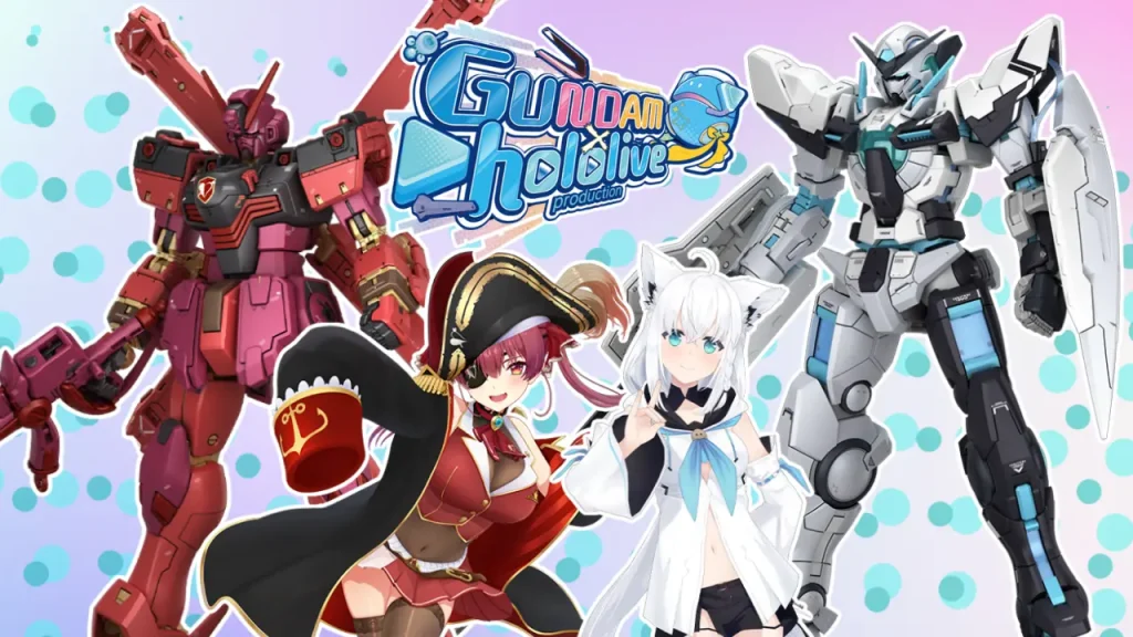 First 3 New Gundam x hololive RG Gunpla Kits