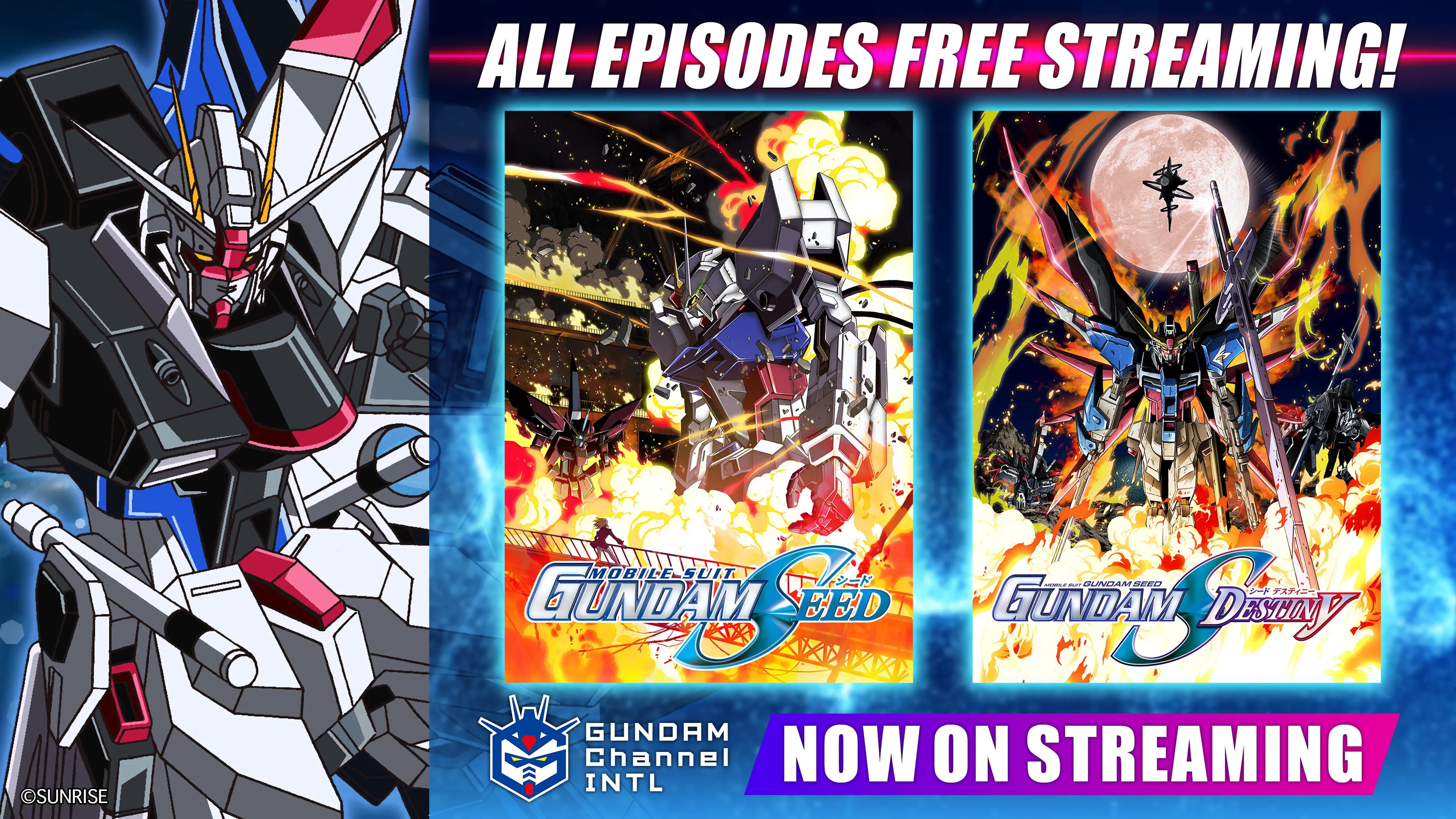 Gundam SEED and SEED Destiny Free to Stream