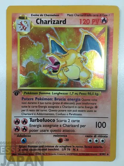 Italian 1st Edition Base Set Charizard
