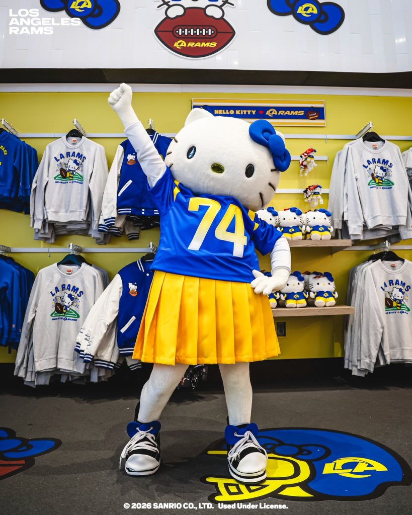 Los Angeles Rams Hello Kitty Collab Bobblehead 10