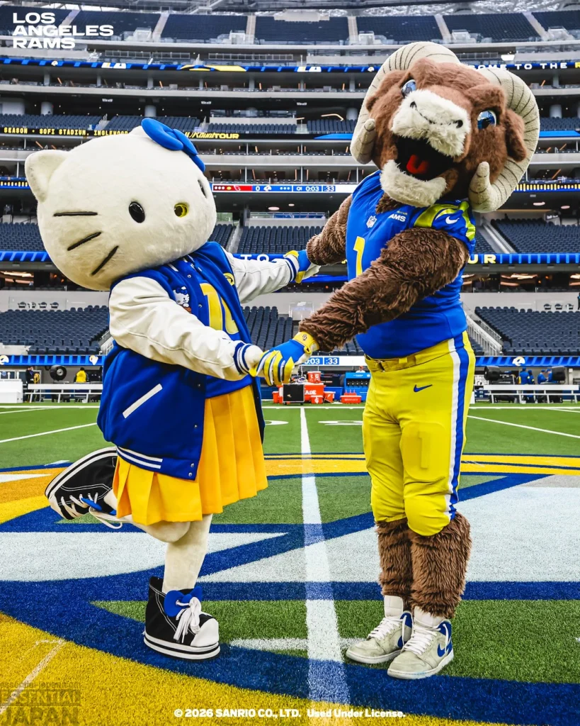 Los Angeles Rams Hello Kitty Collab Bobblehead 7