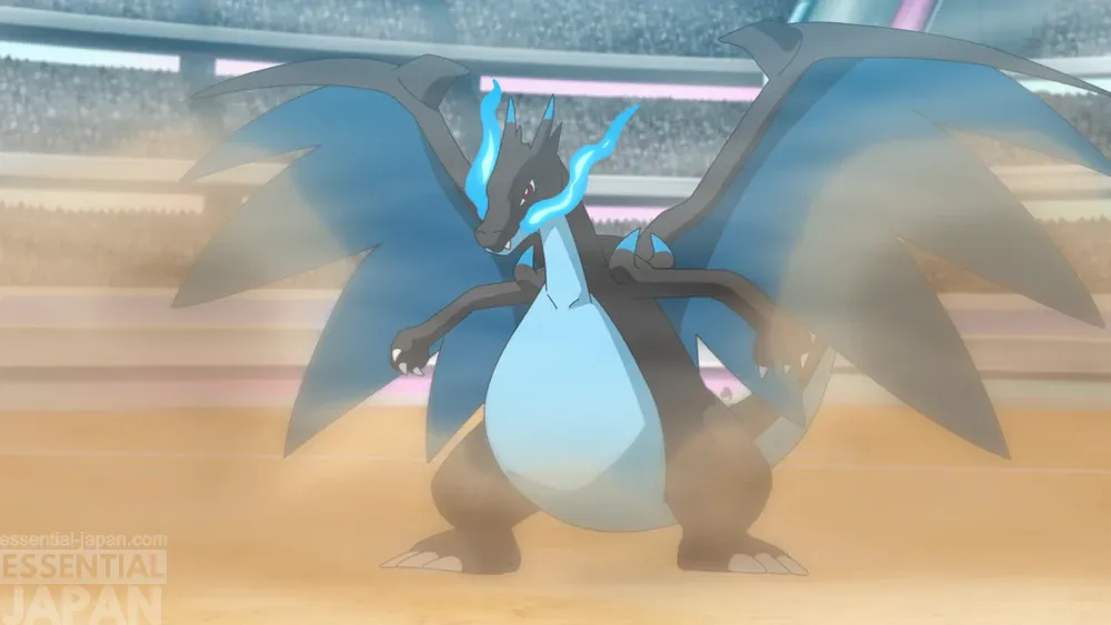 Mega Charizard X anime screenshot pokemon