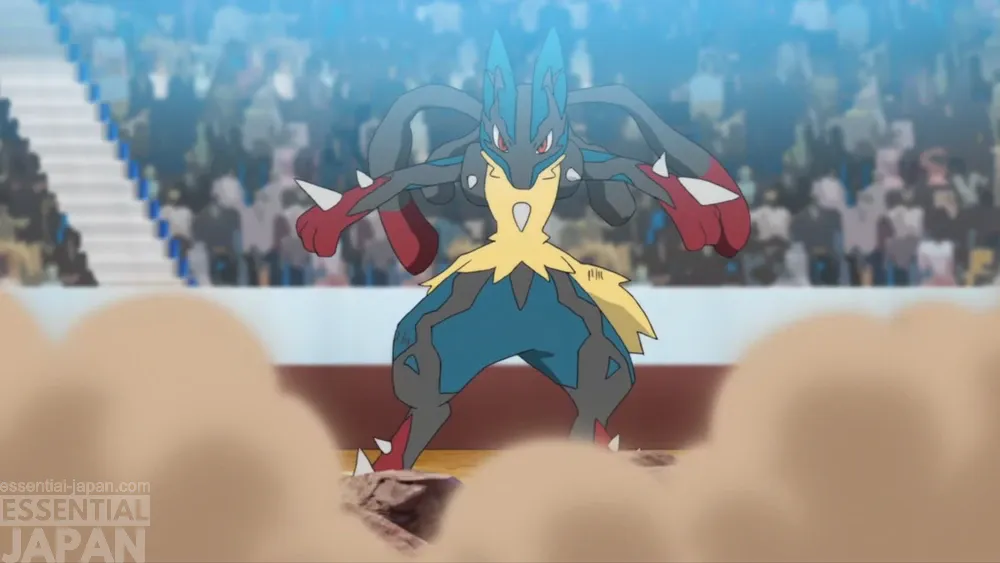 Mega Lucario anime screenshot pokemon