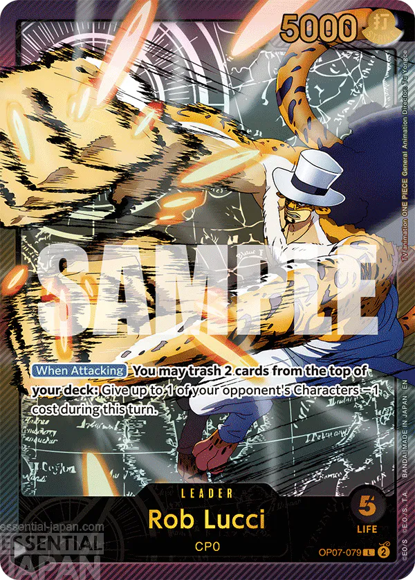 OP07 079 rob lucci one piece card game 3