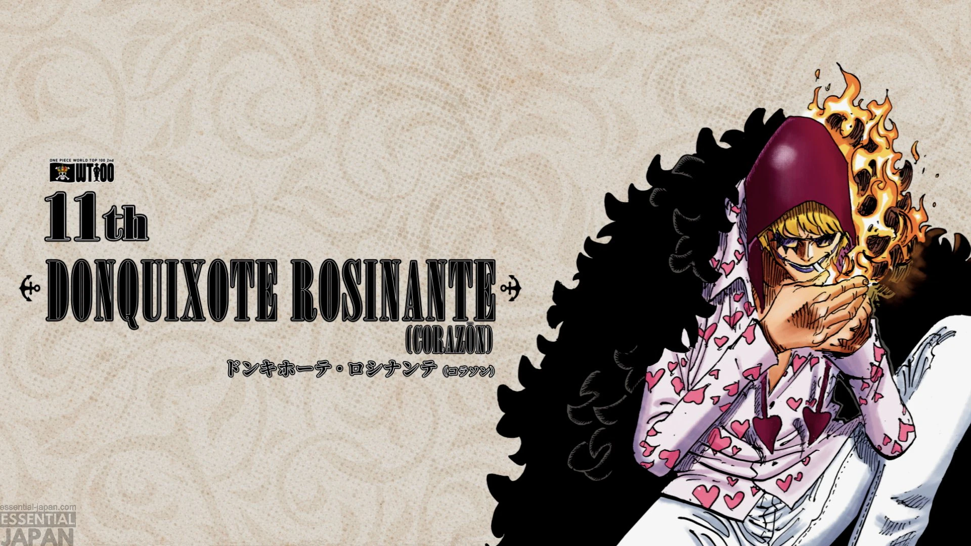 One Piece 2nd WORLD TOP 100 character popularity poll 13