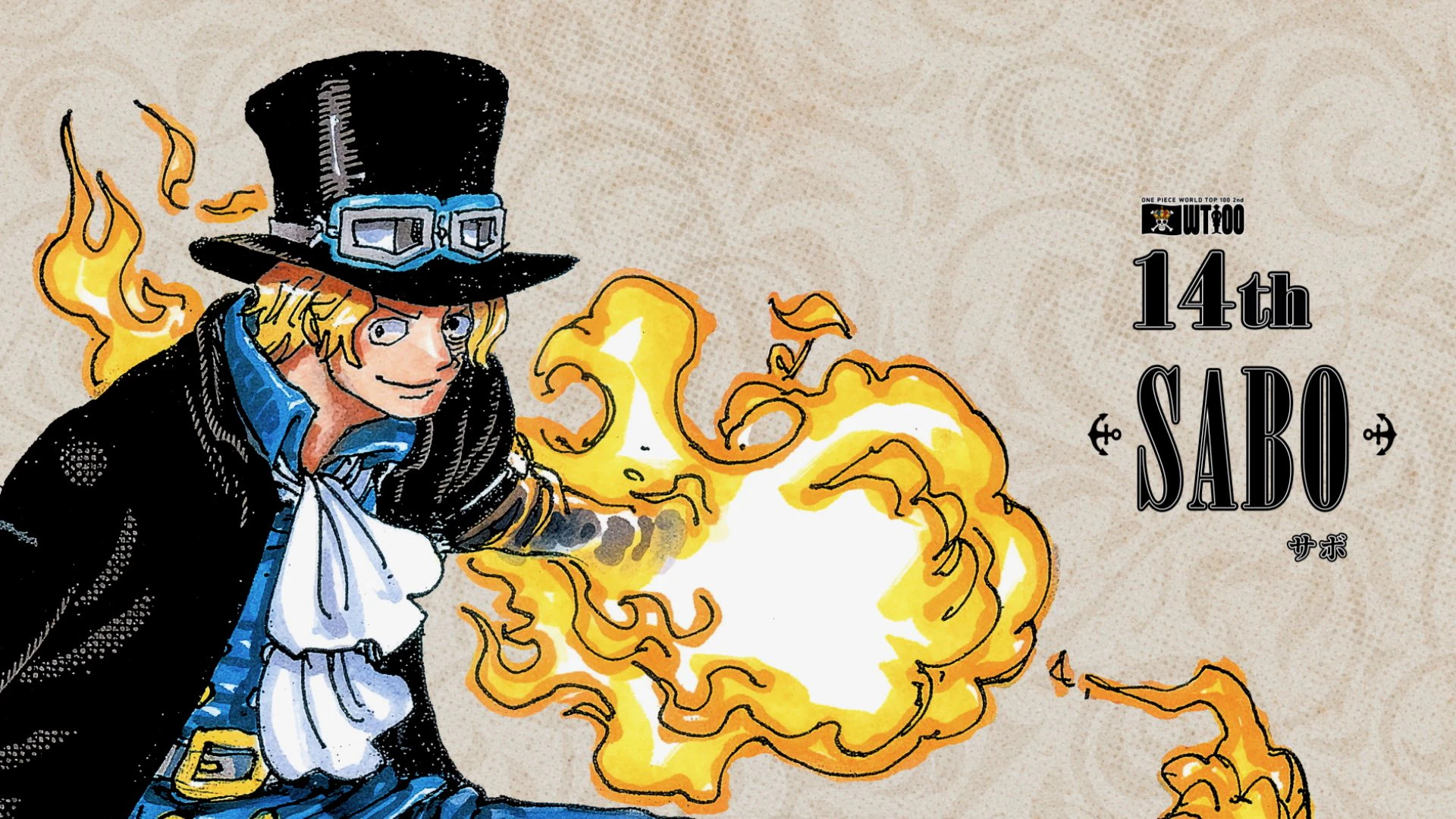 One Piece 2nd WORLD TOP 100 character popularity poll 15